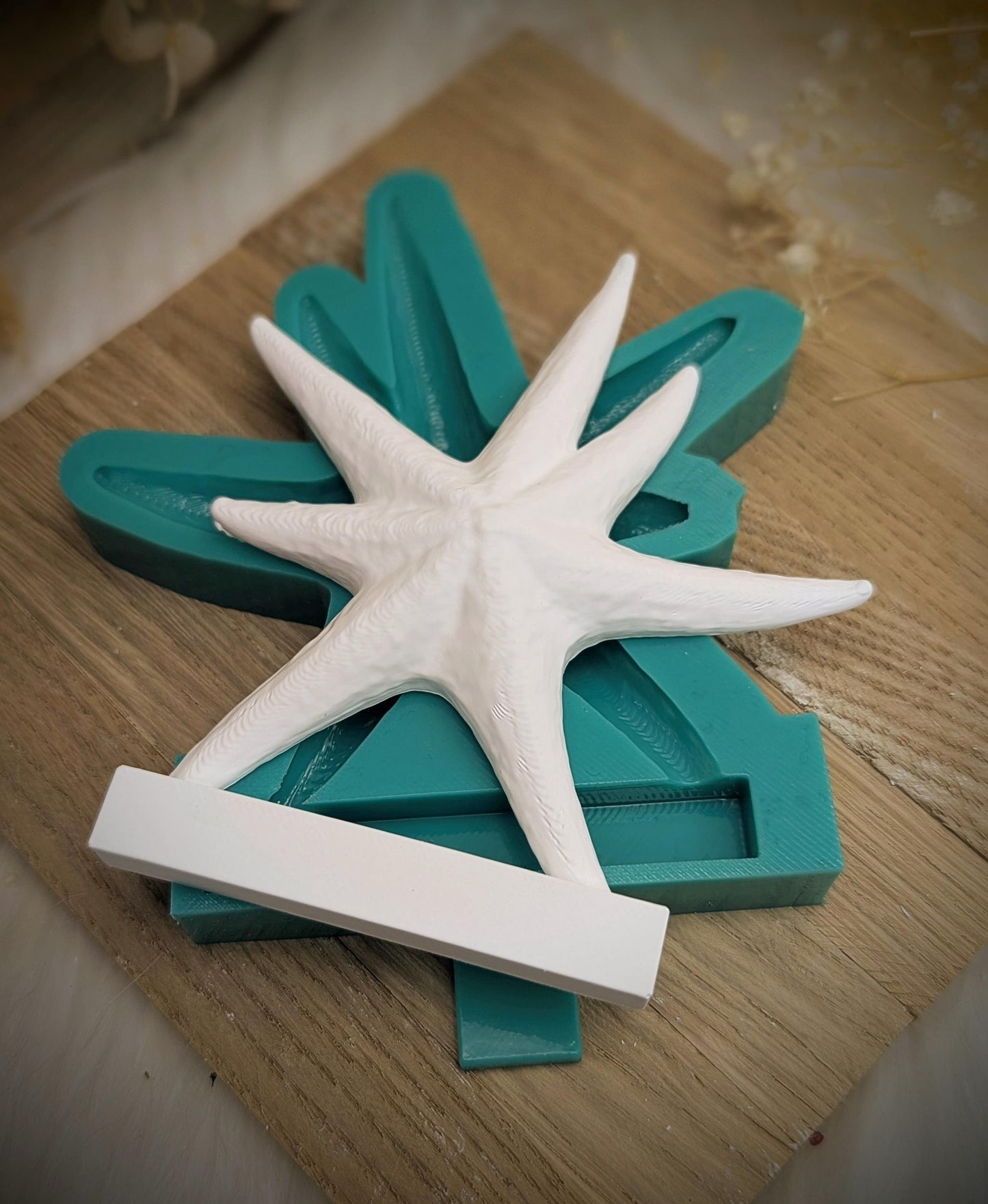 Silikonform Seestern für Einschieber / Unterwasser / Teelichthalter / Einschieber / Raysin / Silikonform