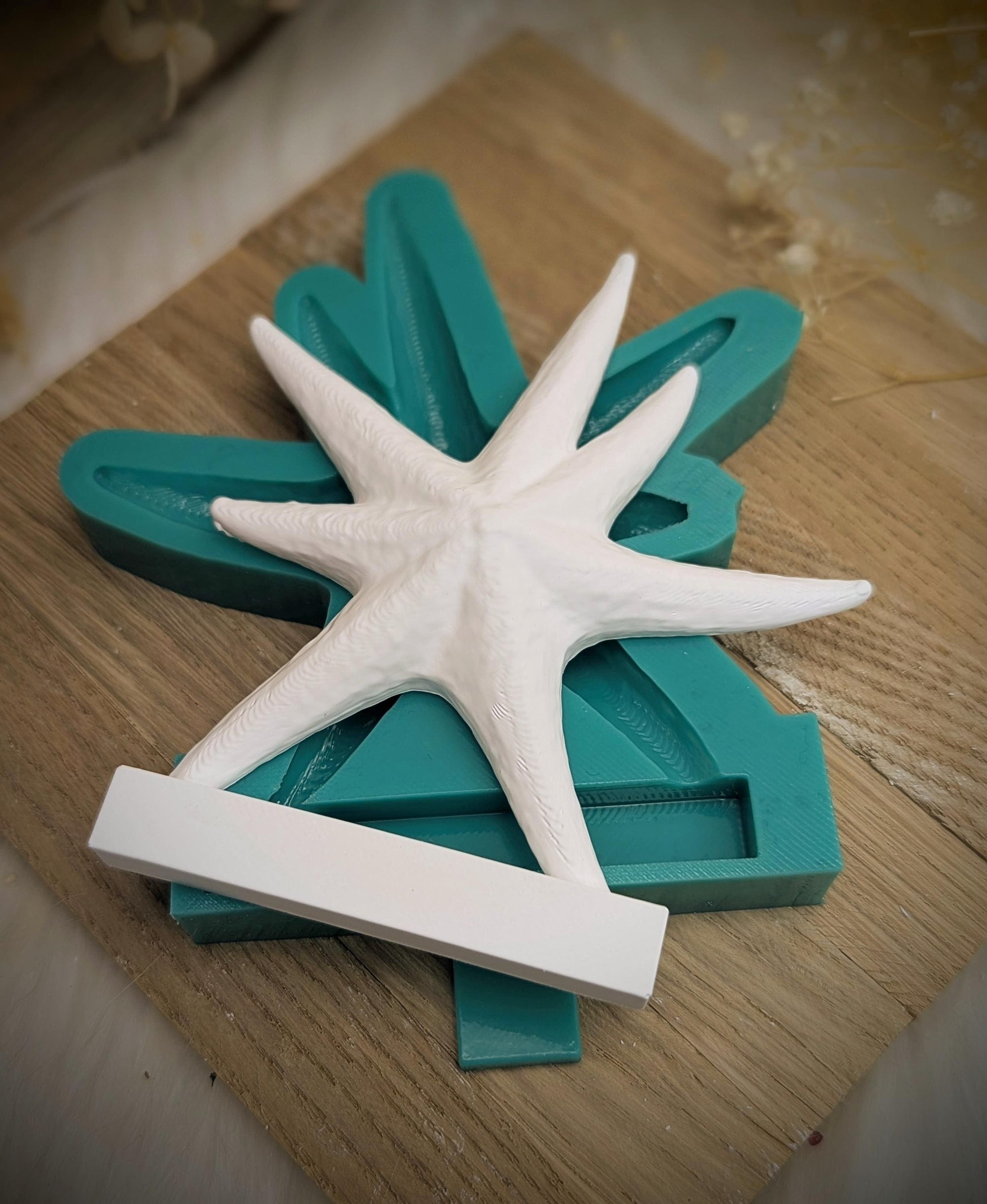 Silikonform Seestern für Einschieber / Unterwasser / Teelichthalter / Einschieber / Raysin / Silikonform