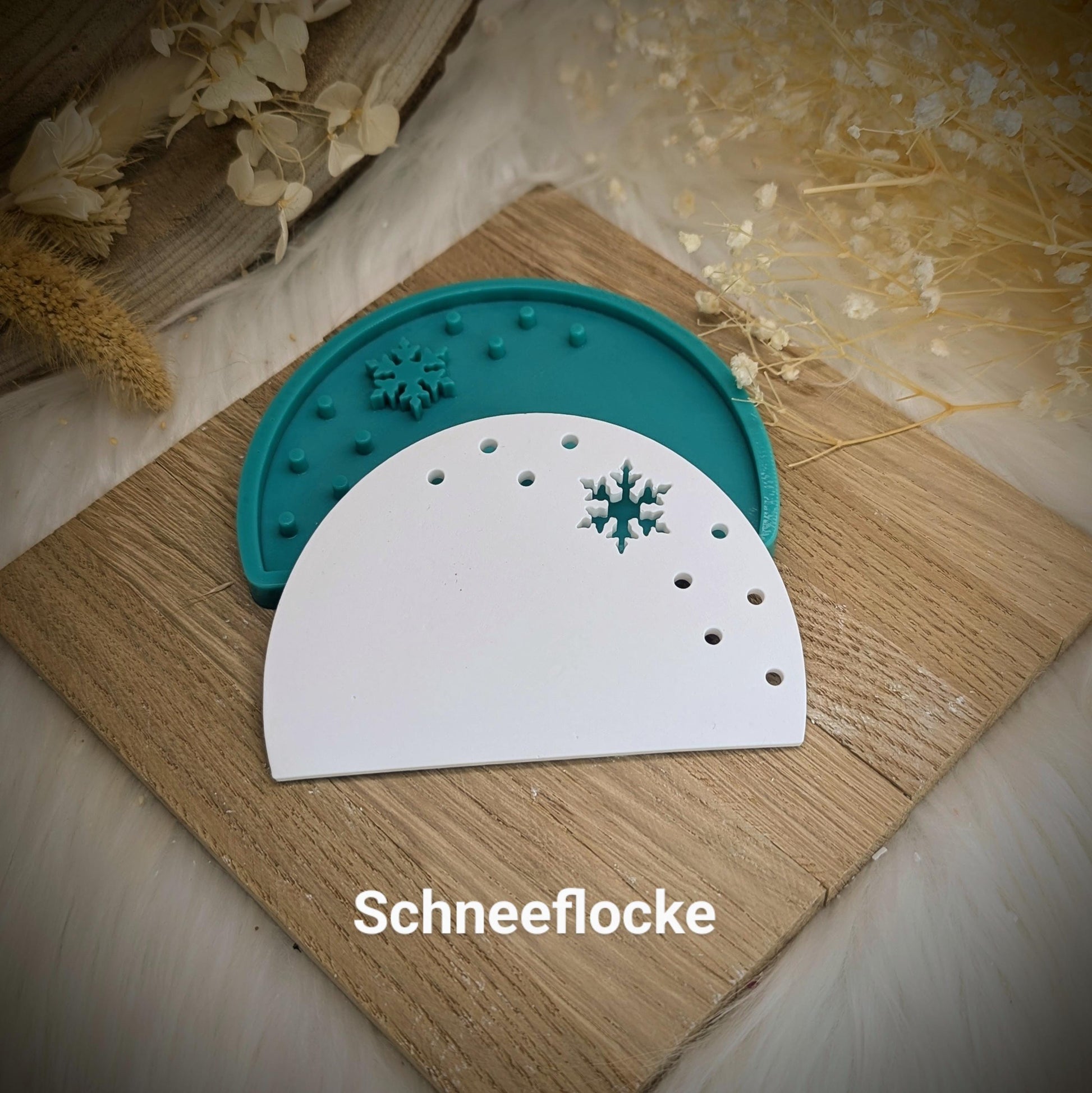 Silikonform Lichtbogen / Schneeflocke / Winterzeit / Silikonform / Raysin