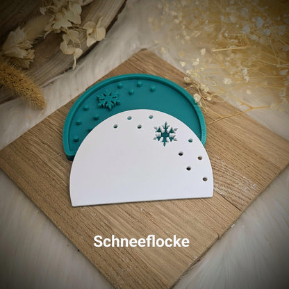 Silikonform Lichtbogen / Schneeflocke / Winterzeit / Silikonform / Raysin