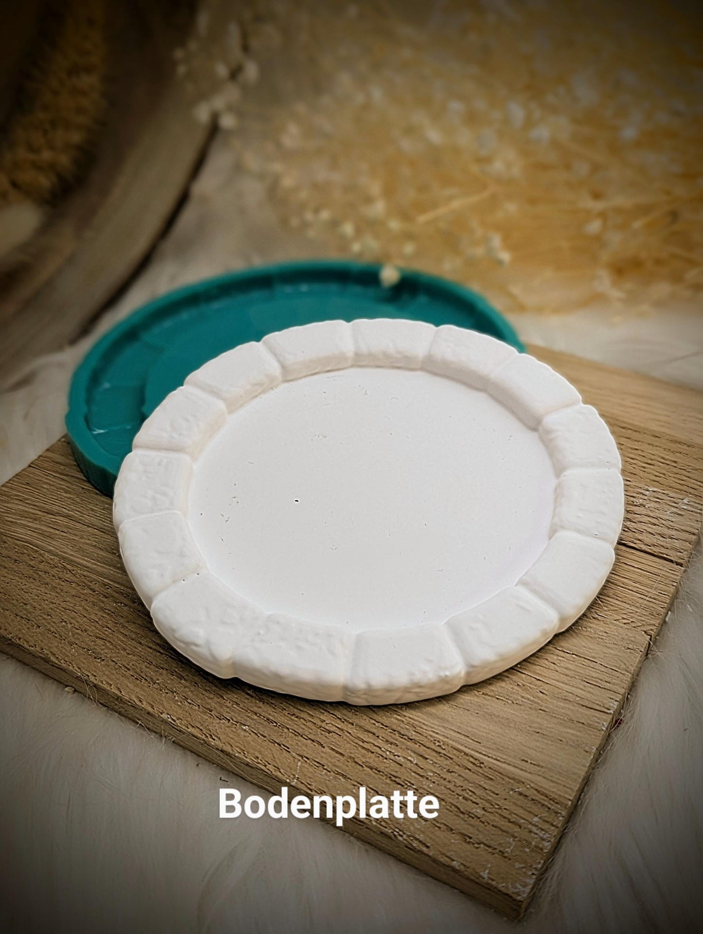 Silikonform Bodenplatte in Steinoptik / Ideal für unseren Räucherwichtel / Bodenplatte / Raysin