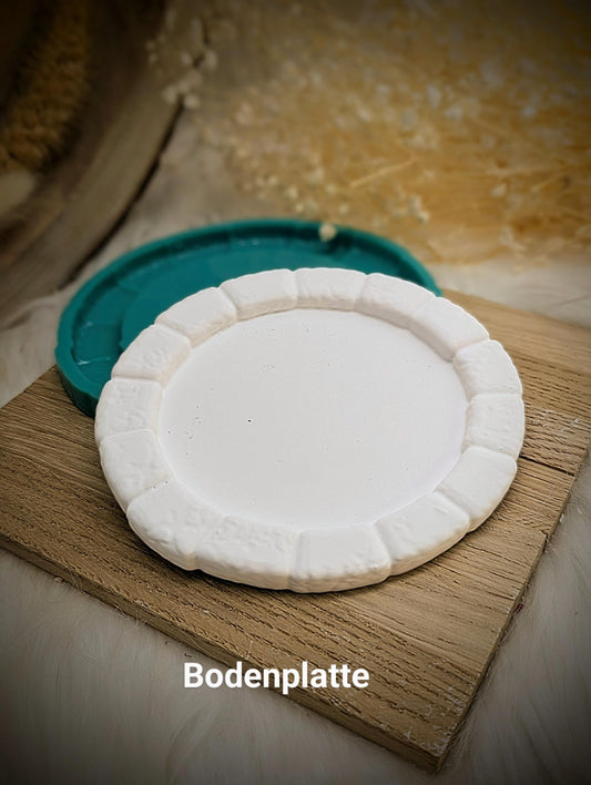 Silikonform Bodenplatte in Steinoptik / Ideal für unseren Räucherwichtel / Bodenplatte / Raysin