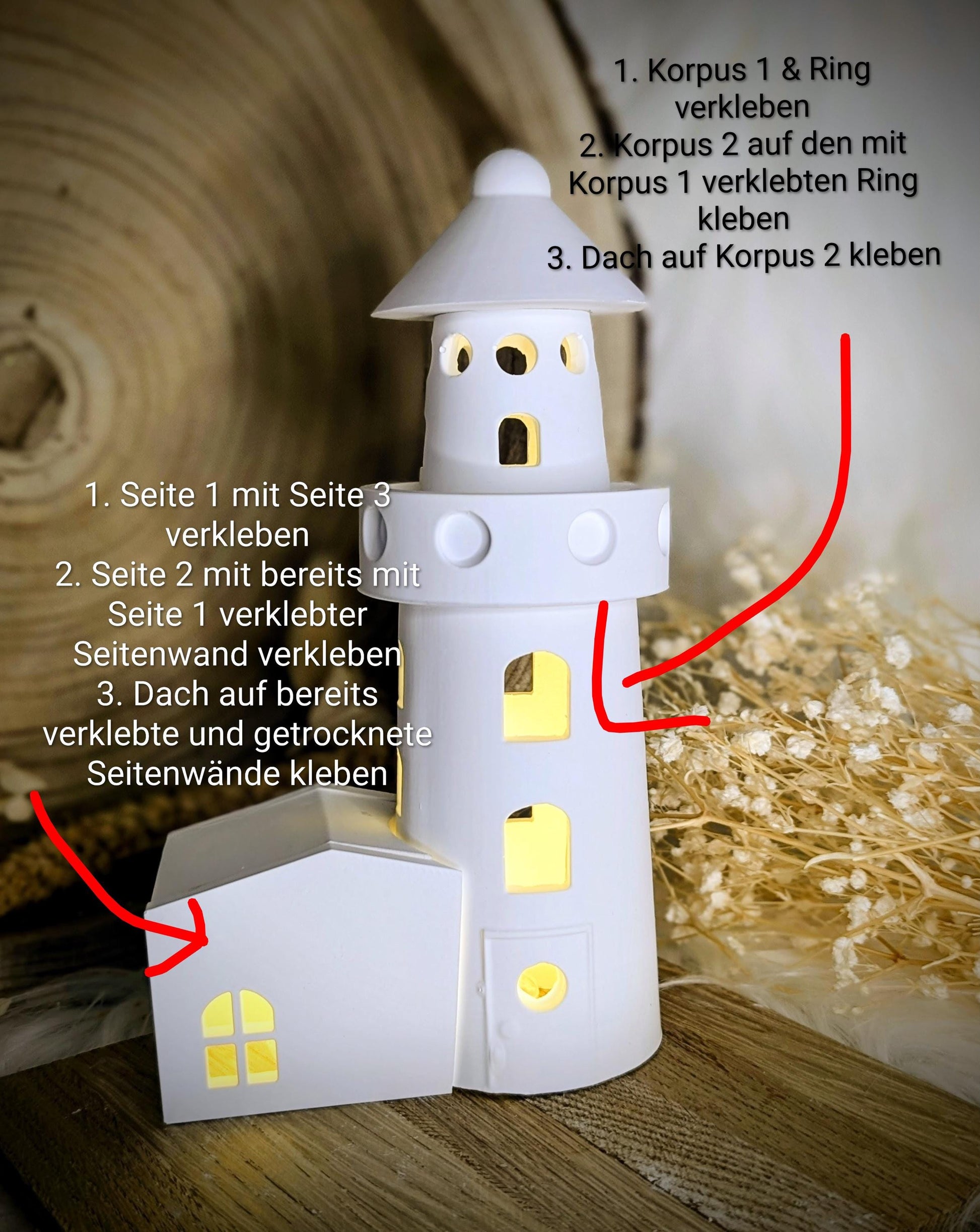 Silikonform für Leuchtturm / Haus am Licht / Maritim / Raysin / Silikonform