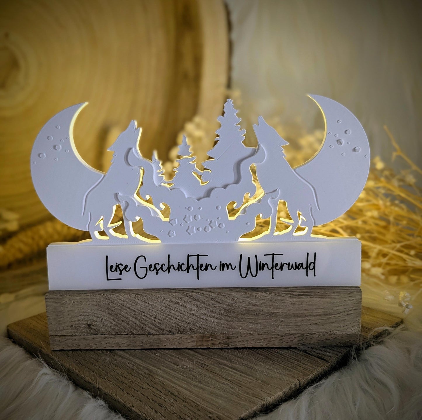 Silikonform Wölfe / Einschieber / Rub On / Sprüche / Silikonform / Raysin