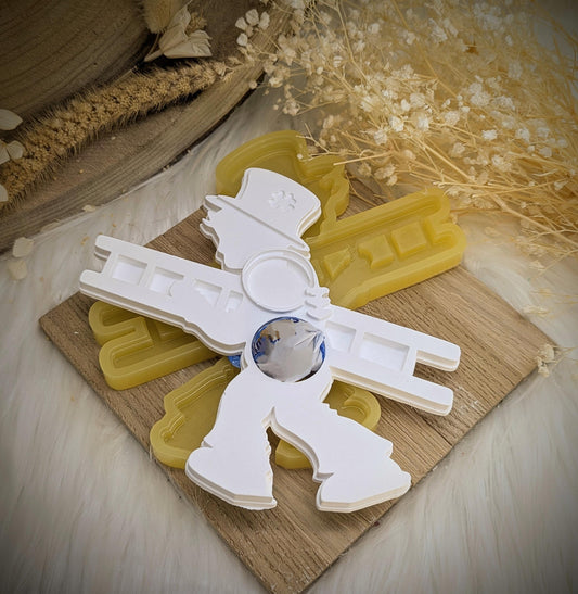 Silikonform Schornsteinfeger als Schokokugel-Display / Serviettenring / Serviettenhalter / Weihnachten / Raysin