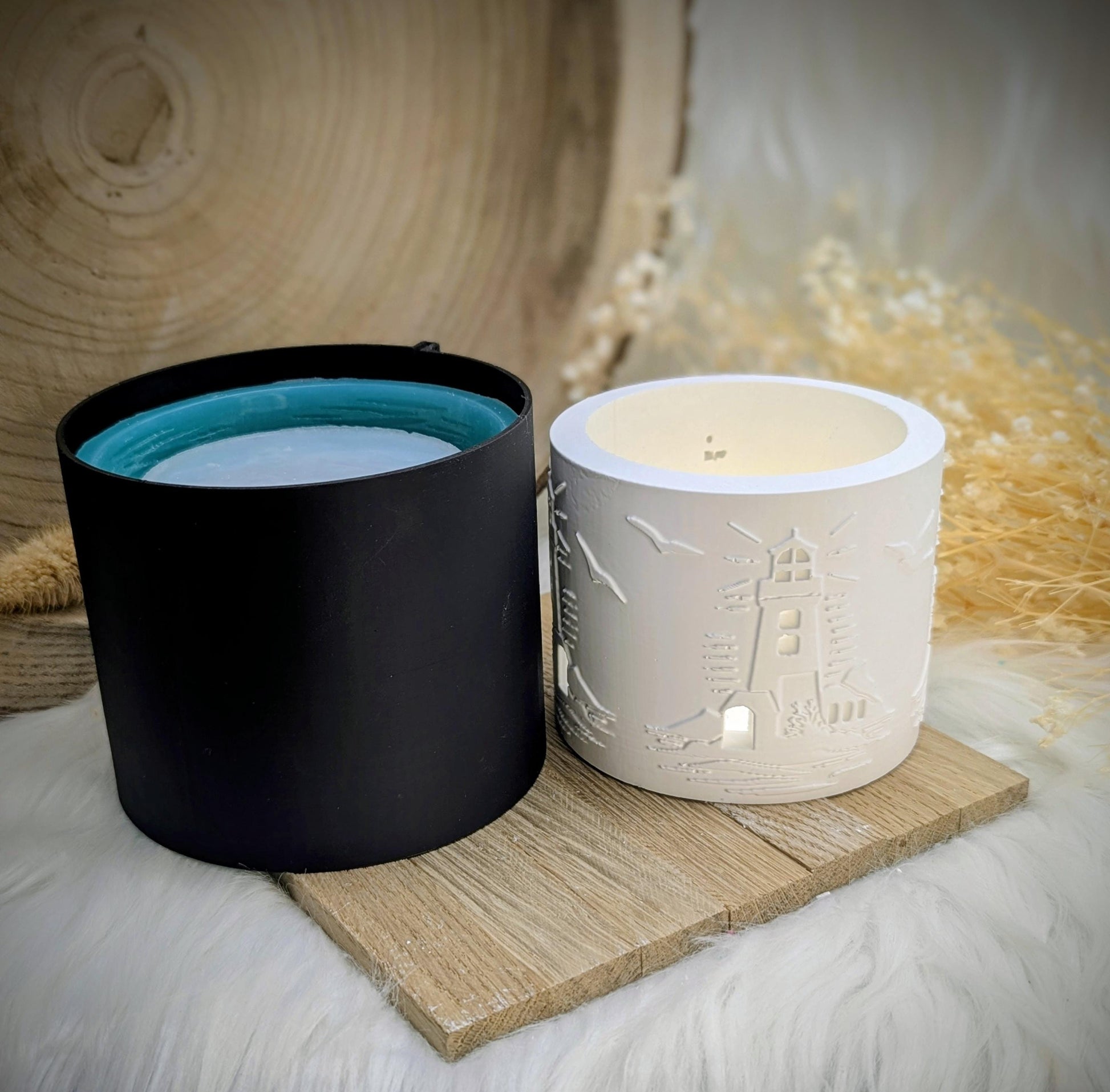 Silikonform für Lichtkranz V3/ Küstenglanz / V3 / Lichthaus / mit Boden / Raysin / Silikonform