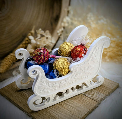 Gießform Schlittenzauber / Weihnachtsschlitten / Miniatur / Raysin