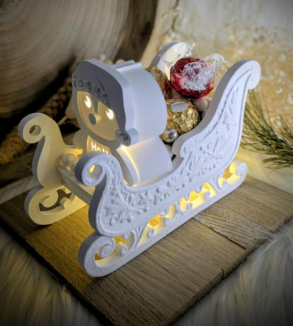 Gießform Schlittenzauber / Weihnachtsschlitten / Miniatur / Raysin