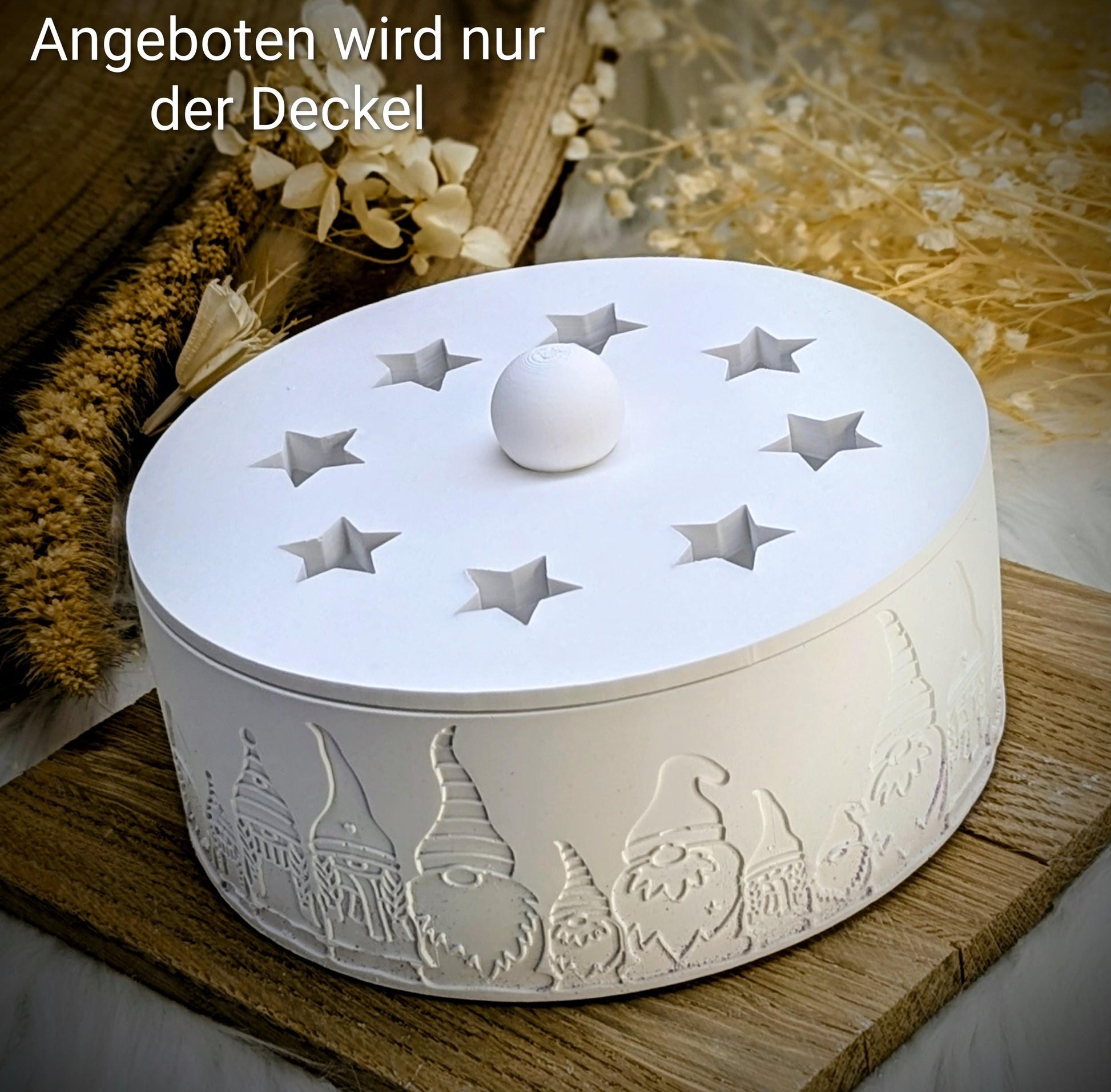 Silikonform Deckel für Schale / Sterne / Raysin / Silikonform