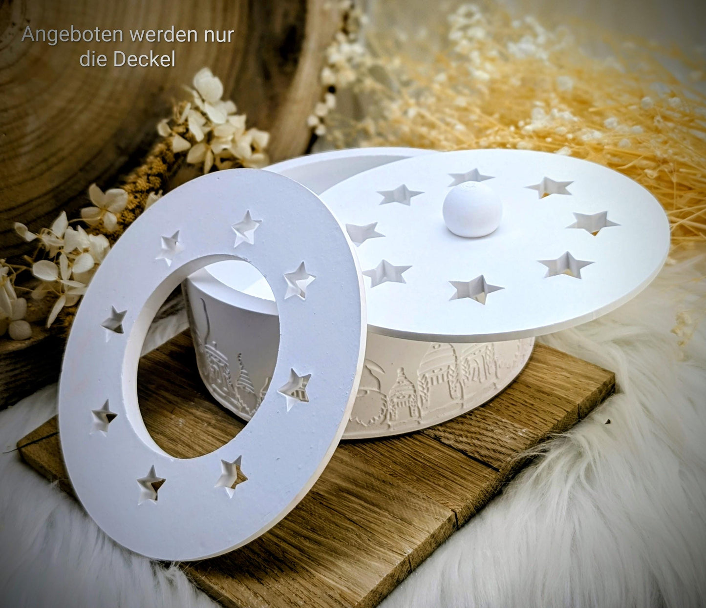 Silikonform Deckel für Schale / Sterne / Raysin / Silikonform