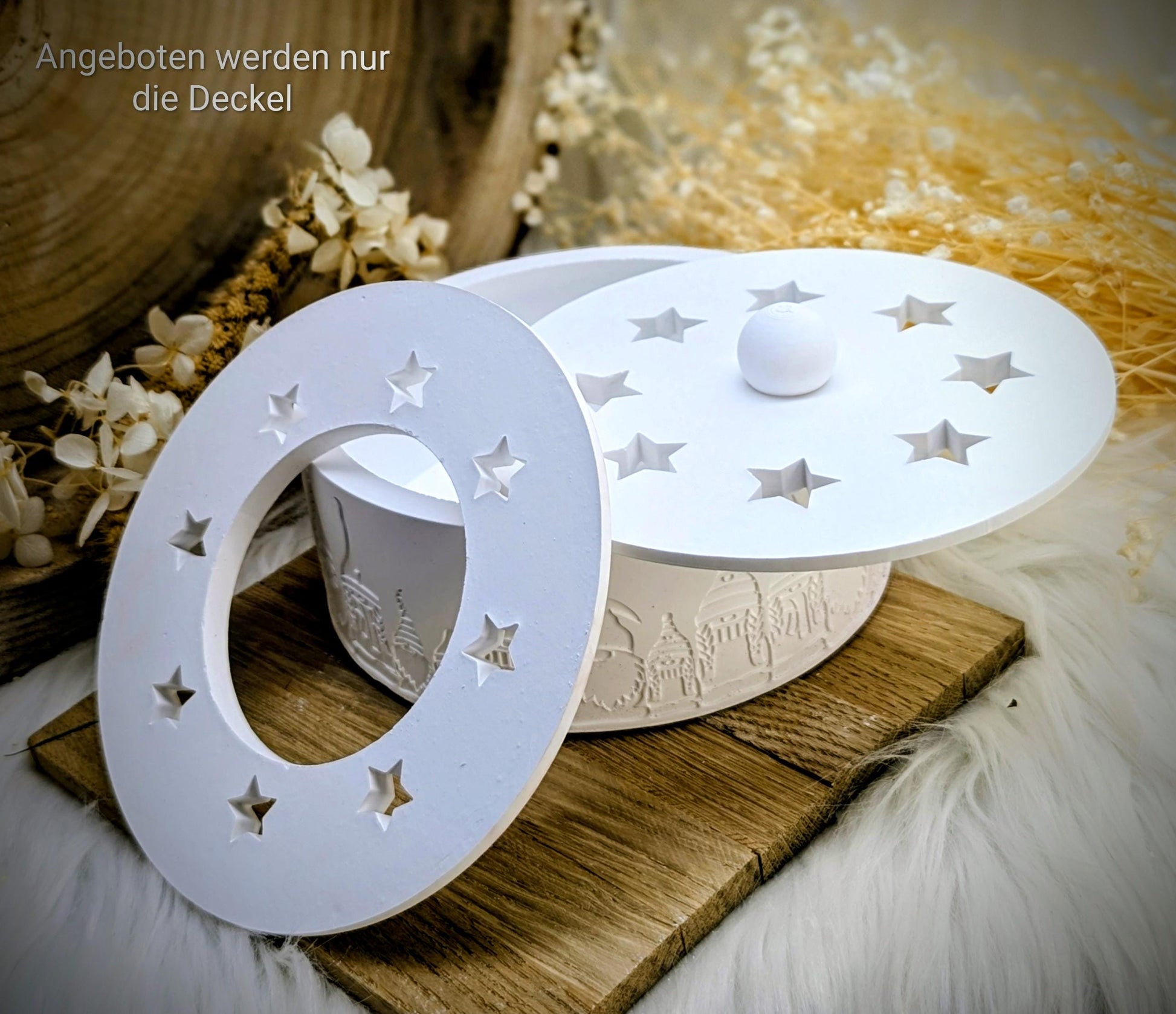 Silikonform Deckel für Schale / Sterne / Raysin / Silikonform