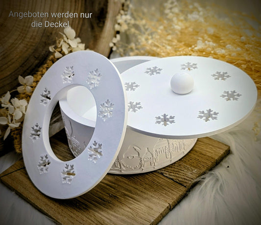 Silikonform Deckel für Schale / Schneeflocke / Raysin / Silikonform