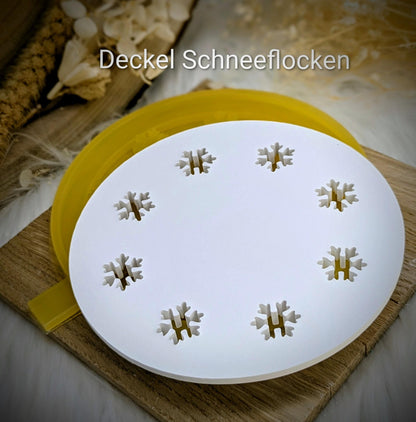 Silikonform Deckel für Schale / Schneeflocke / Raysin / Silikonform