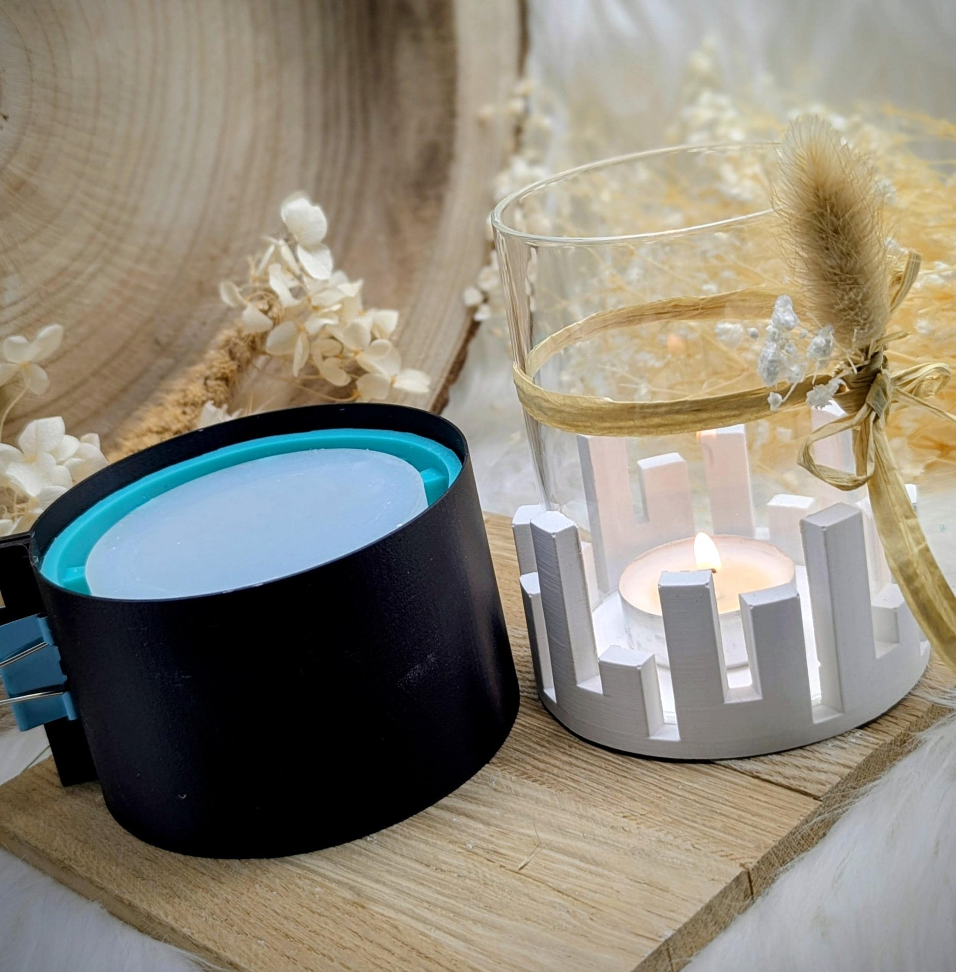 Silikonform City Lights/ Lichtspiel / mit Boden / Raysin / Silikonform