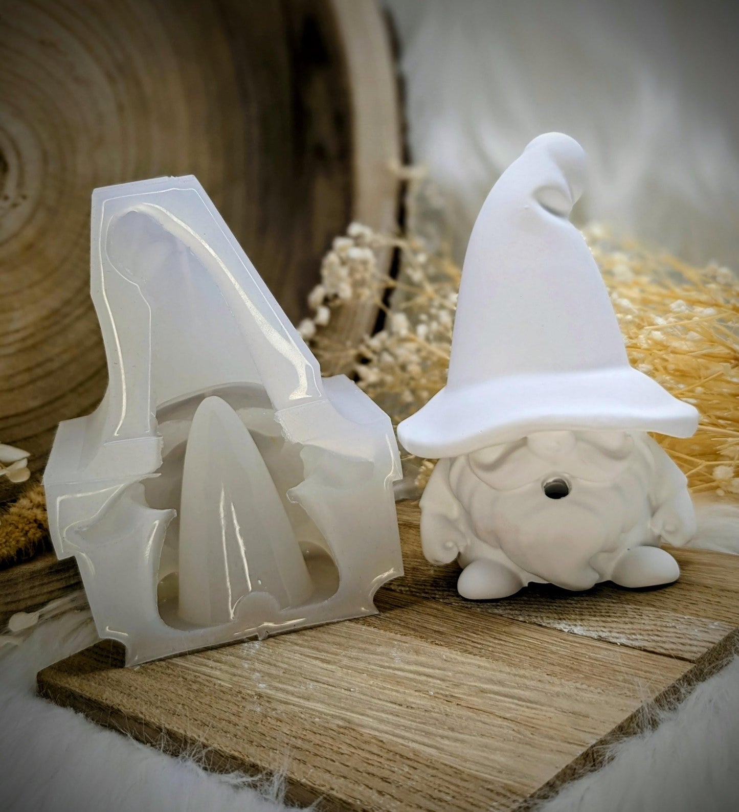 Silikonform Räucherwichtel / Klausi Nebelbart / Wichtel / Figuren / Gießform / Raysin / Silikonform