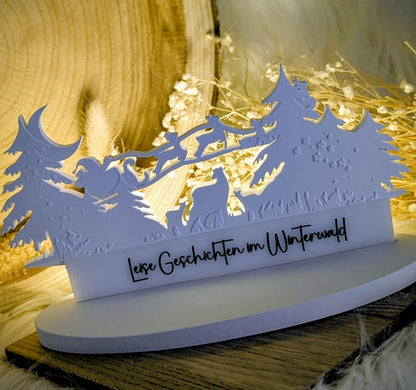 Silikonform Weihnachtsschlitten / Einschieber / Rub On / Sprüche / Silikonform / Raysin