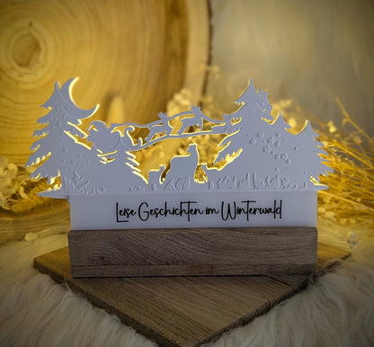 Silikonform Weihnachtsschlitten / Einschieber / Rub On / Sprüche / Silikonform / Raysin