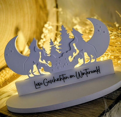 Silikonform Wölfe / Einschieber / Rub On / Sprüche / Silikonform / Raysin