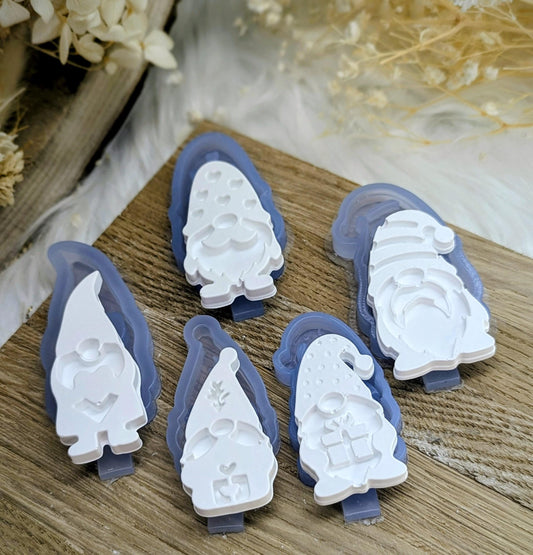 Silikonform Wichtel / Set 5 Stück / Gießform / Raysin / Silikonform