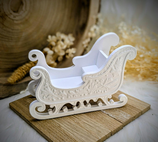 Gießform Schlittenzauber / Weihnachtsschlitten / Miniatur / Raysin