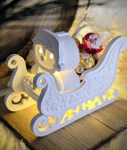 Gießform Schlittenzauber / Weihnachtsschlitten / Miniatur / Raysin