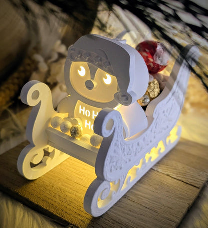 Gießform Schlittenzauber / Weihnachtsschlitten / Miniatur / Raysin