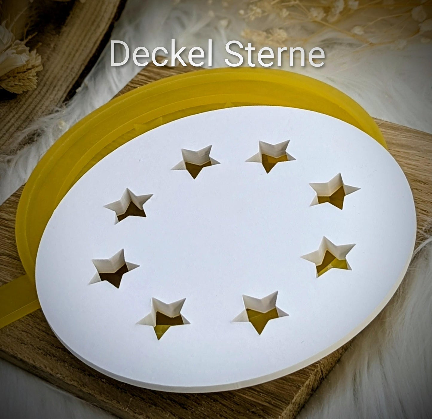 Silikonform Deckel für Schale / Sterne / Raysin / Silikonform