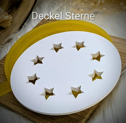 Silikonform Deckel für Schale / Sterne / Raysin / Silikonform