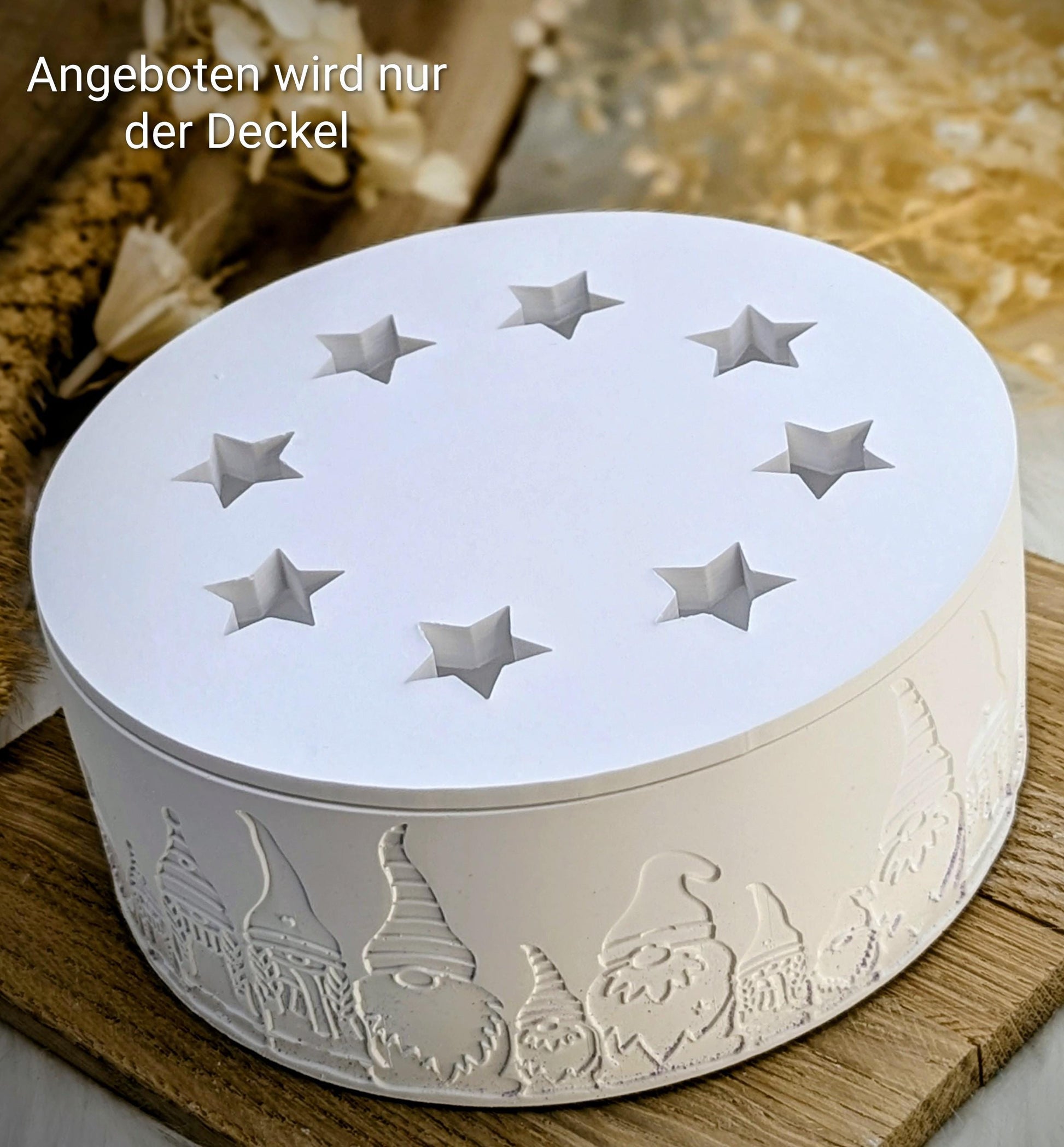 Silikonform Deckel für Schale / Sterne / Raysin / Silikonform