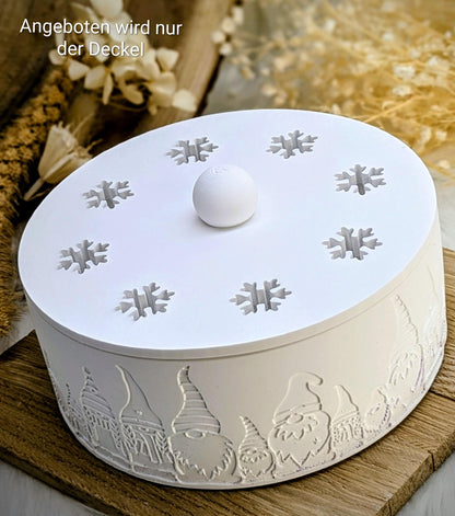 Silikonform Deckel für Schale / Schneeflocke / Raysin / Silikonform