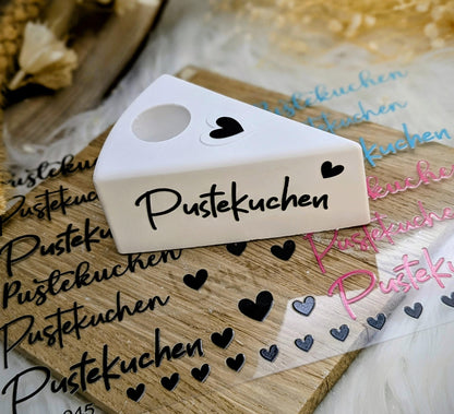 RubOn Sticker / Pustekuchen / A5 Bogen / Randlos /Abreibebilder / DIY Sticker für z.B. Glas Holz