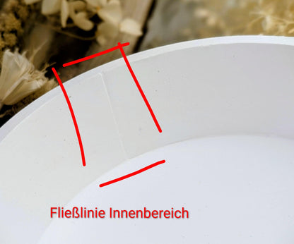 Silikonform für Schale / Mach was draus / Blanko / Lichtkranz / mit Boden / Raysin / Silikonform