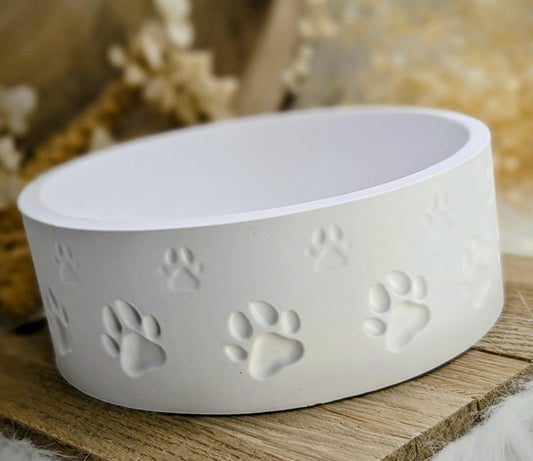 Silikonform für Schale / Wuff & Wow / Pfoten / Lichtkranz / mit Boden / Raysin / Silikonform