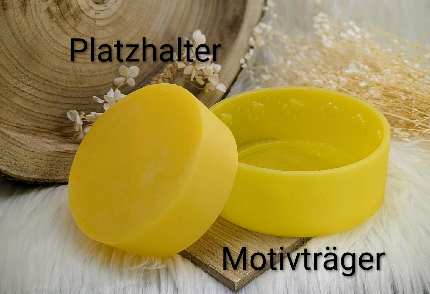 Silikonform für Schale / Wuff & Wow / Pfoten / Lichtkranz / mit Boden / Raysin / Silikonform