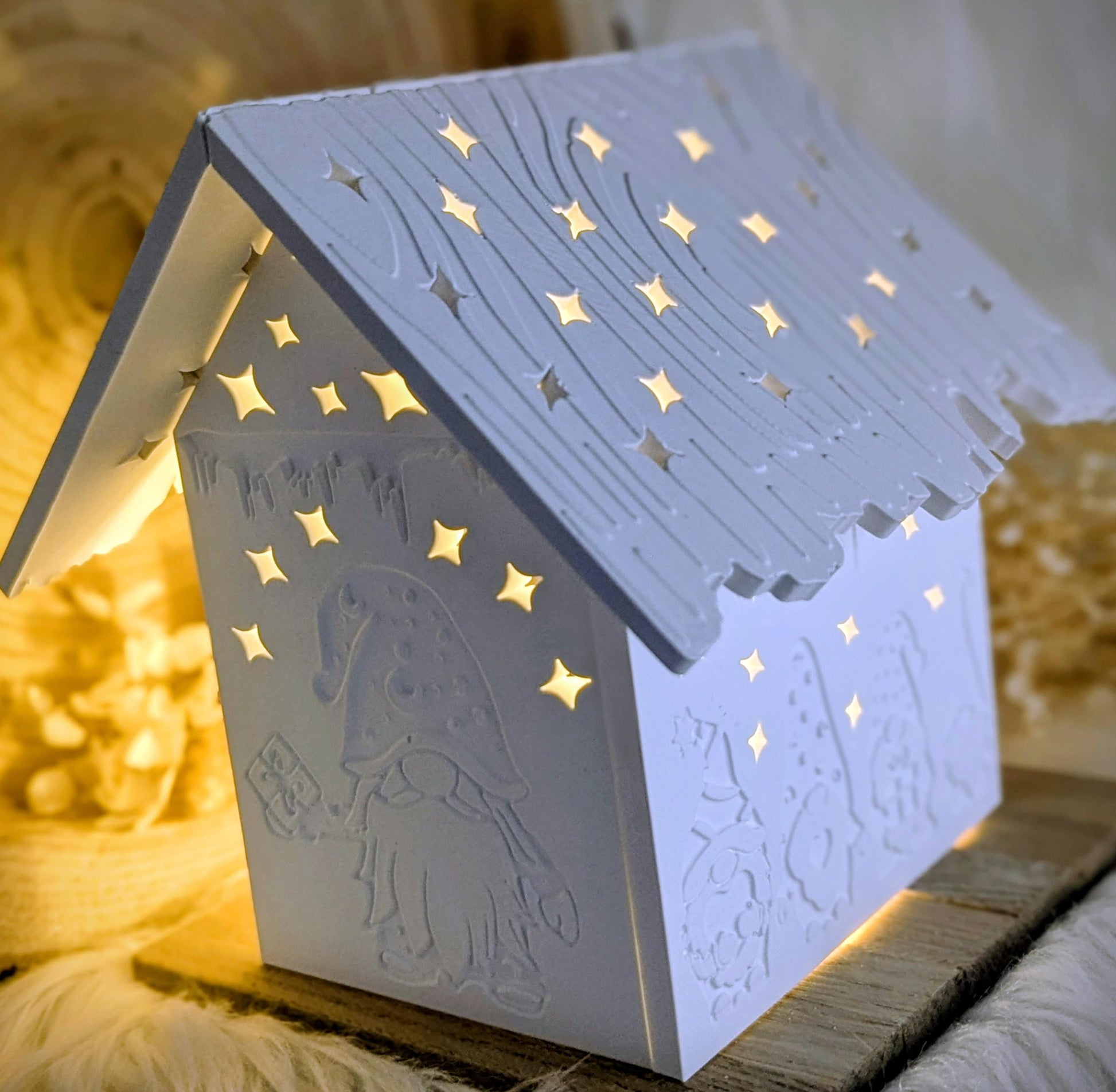 Dach für Standard Lichthäuschen / Himmelszelt / Stern / Sternmuster / Lichthaus / Lichthaus mit Dach / Raysin / Silikonform