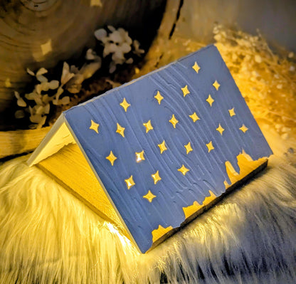 Dach für Standard Lichthäuschen / Himmelszelt / Stern / Sternmuster / Lichthaus / Lichthaus mit Dach / Raysin / Silikonform