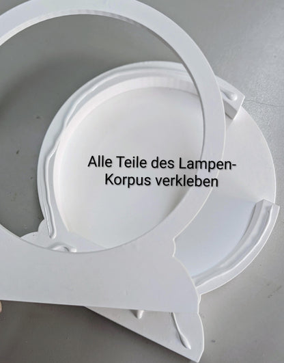 Loop Lampe/ Lichterdorf / Korpus / Lampe / Häuserreihe / Gießform / Raysin / Silikonform
