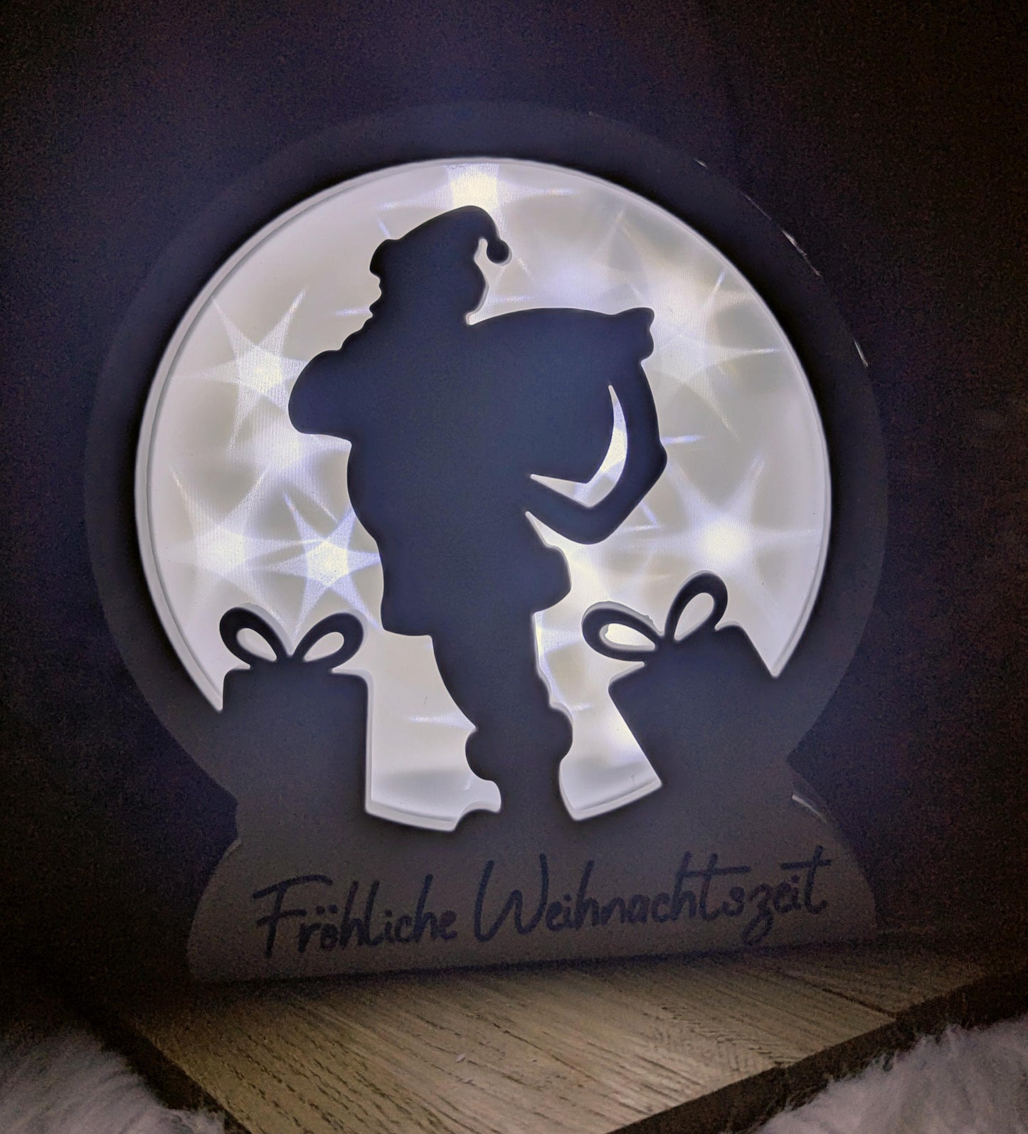 Loop Lampe/ Weihnachtsmann / Korpus / Lampe / Weihnachten / Gießform / Raysin / Silikonform