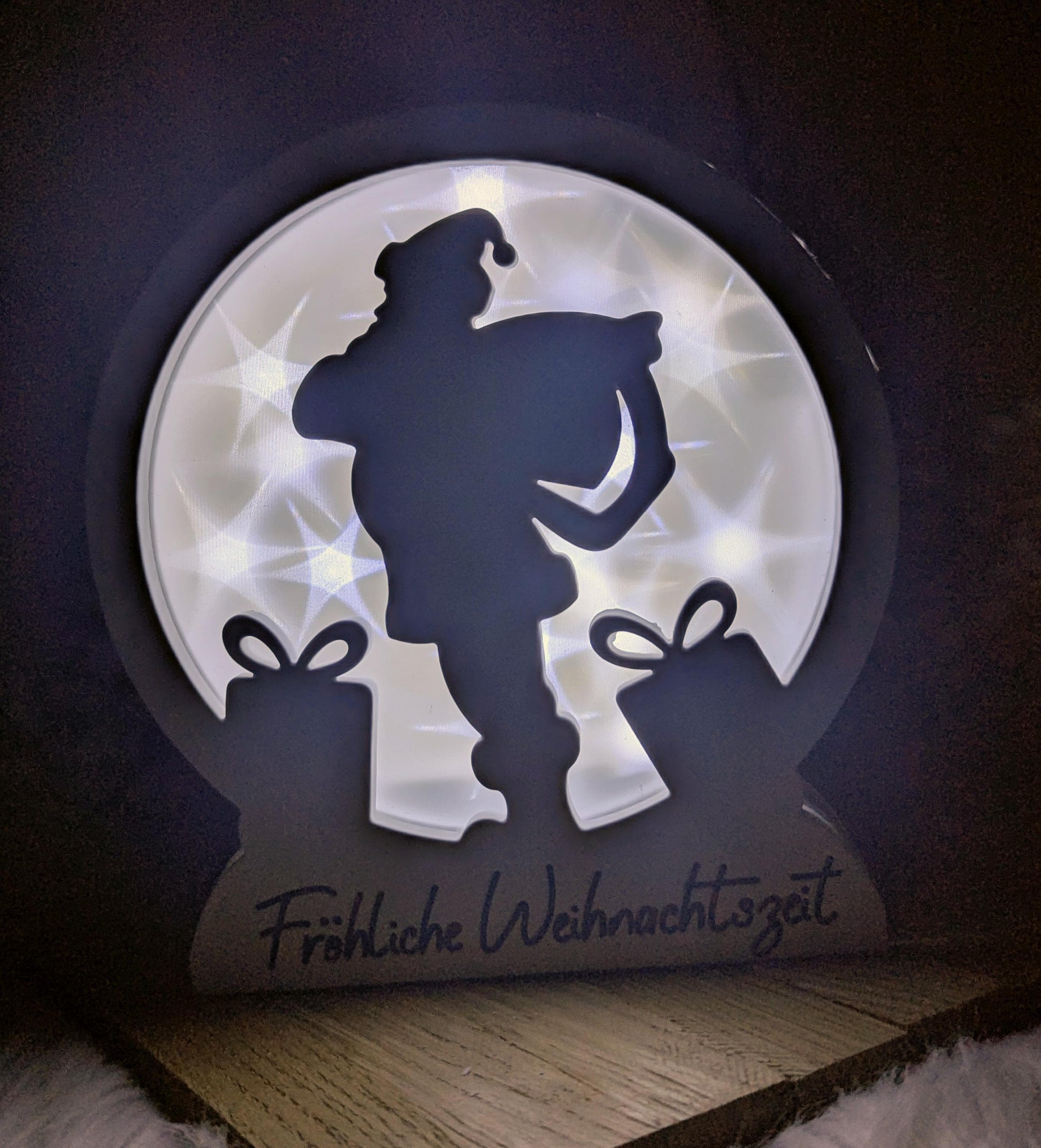 Loop Lampe/ Weihnachtsmann / Korpus / Lampe / Weihnachten / Gießform / Raysin / Silikonform