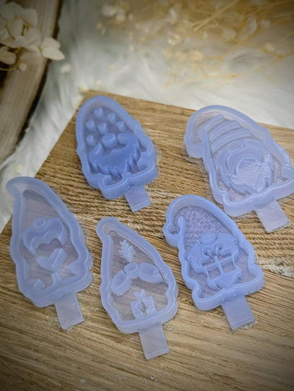 Silikonform Wichtel / Set 5 Stück / Gießform / Raysin / Silikonform