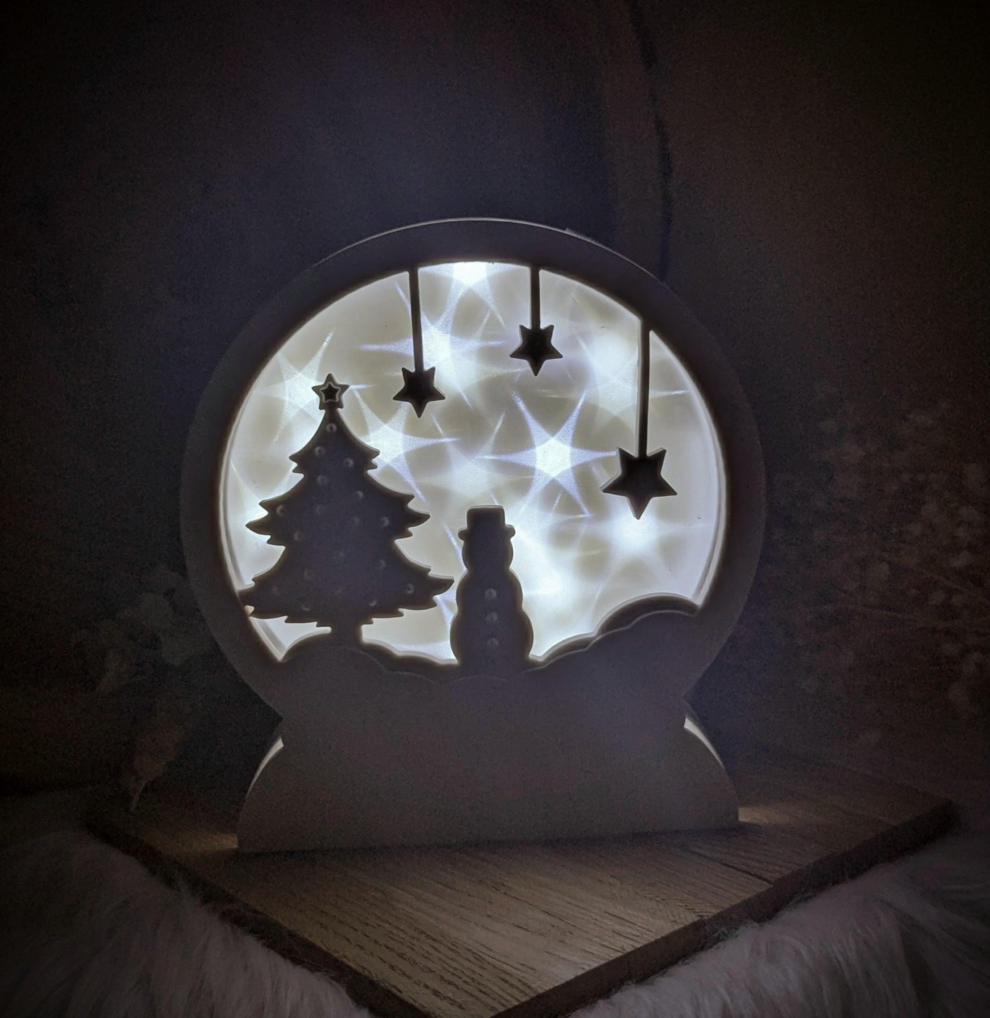 Loop Lampe/ Tanne unter Sternen / Korpus / Lampe / Schneemann / Gießform / Raysin / Silikonform