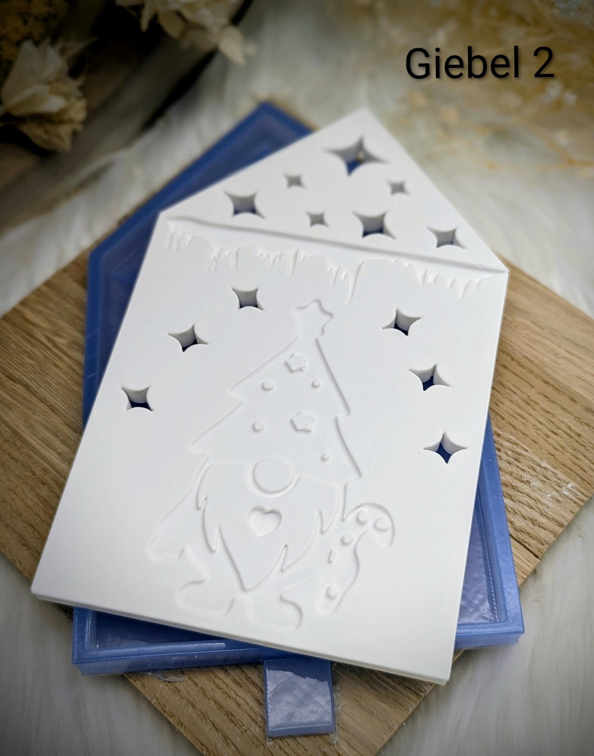 Silikonform für Lichthäuschen / Wichtelglück / Standardhaus / Lichthaus / Lichthaus mit Dach / Raysin / Silikonform