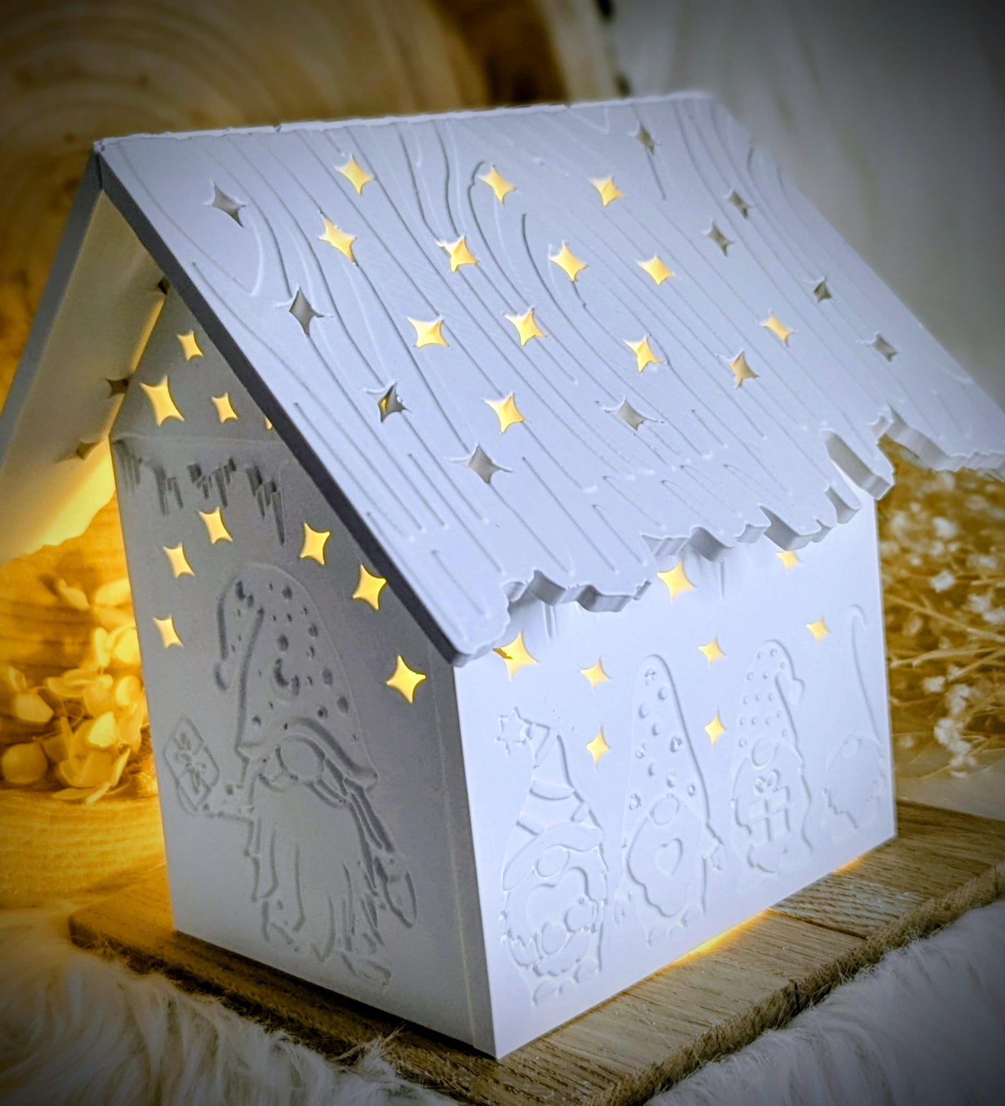 Dach für Standard Lichthäuschen / Himmelszelt / Stern / Sternmuster / Lichthaus / Lichthaus mit Dach / Raysin / Silikonform