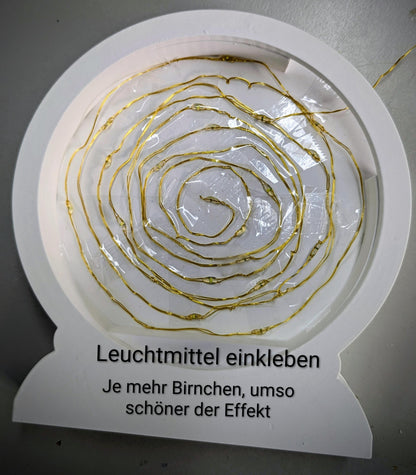 Loop Lampe/ Lichterdorf / Korpus / Lampe / Häuserreihe / Gießform / Raysin / Silikonform