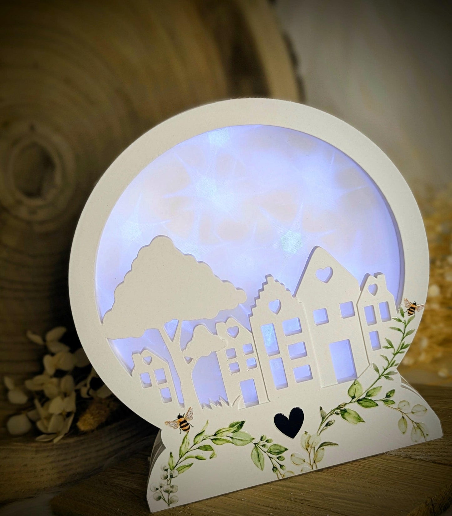 Loop Lampe/ Lichterdorf / Korpus / Lampe / Häuserreihe / Gießform / Raysin / Silikonform