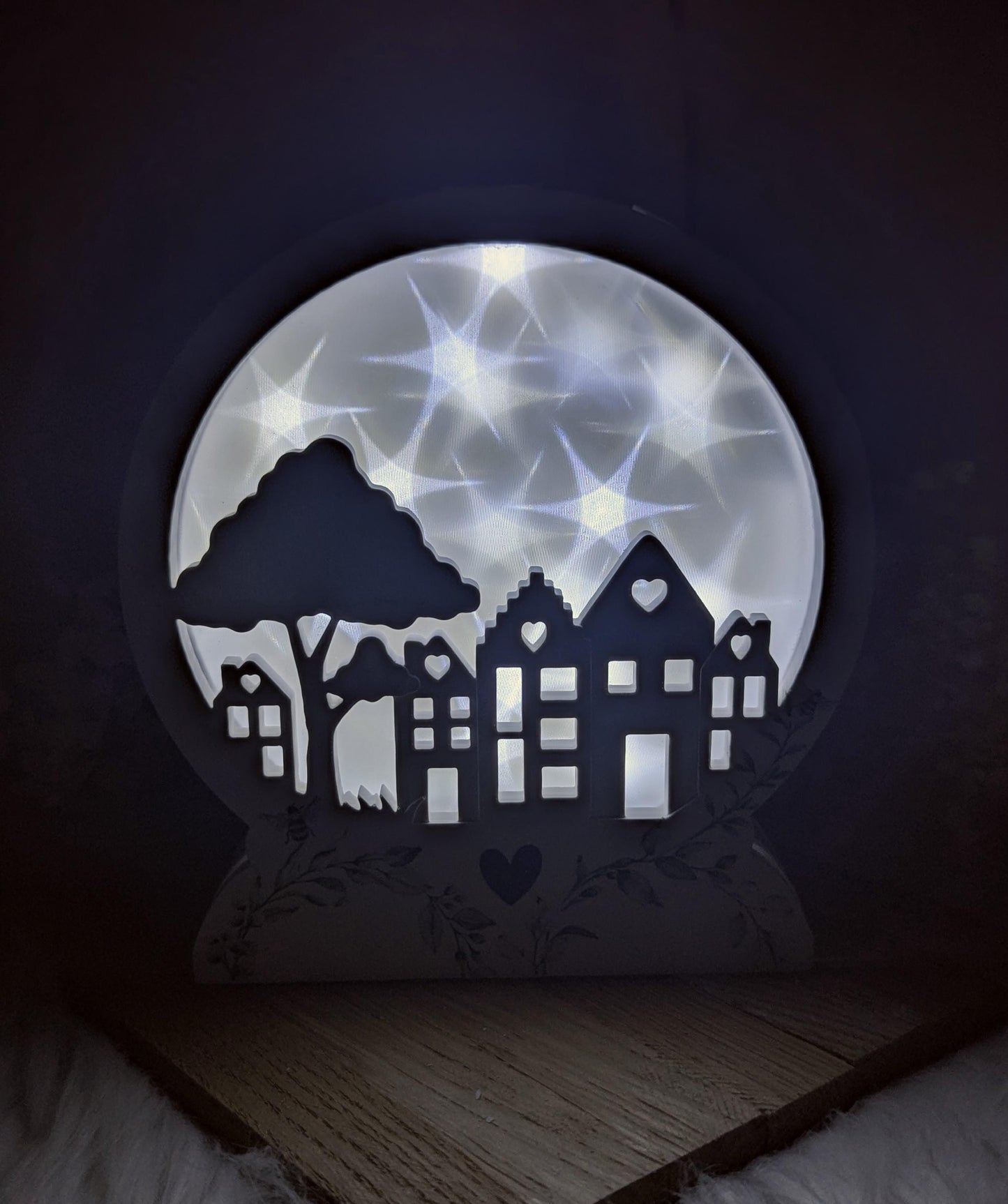 Loop Lampe/ Lichterdorf / Korpus / Lampe / Häuserreihe / Gießform / Raysin / Silikonform