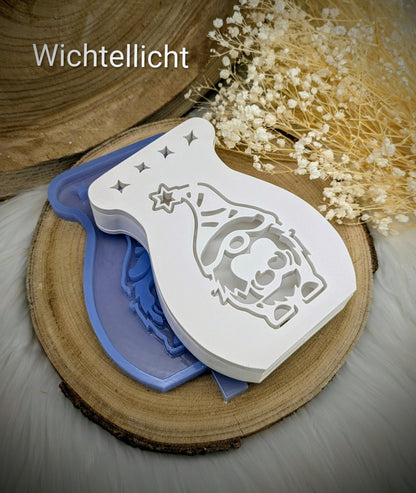 Vase Glow / Beleuchtete Vase für Trockenblumen / Korpus / Wechselfront / / Lampe / Gießform / Raysin / Silikonform