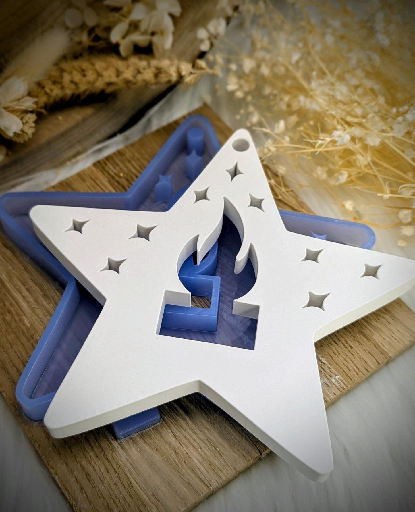 Leuchti der Stern / Raysin / Silikonform / Beleuchtung