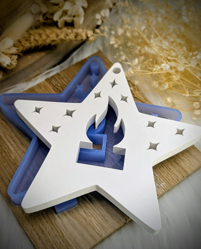 Leuchti der Stern / Raysin / Silikonform / Beleuchtung