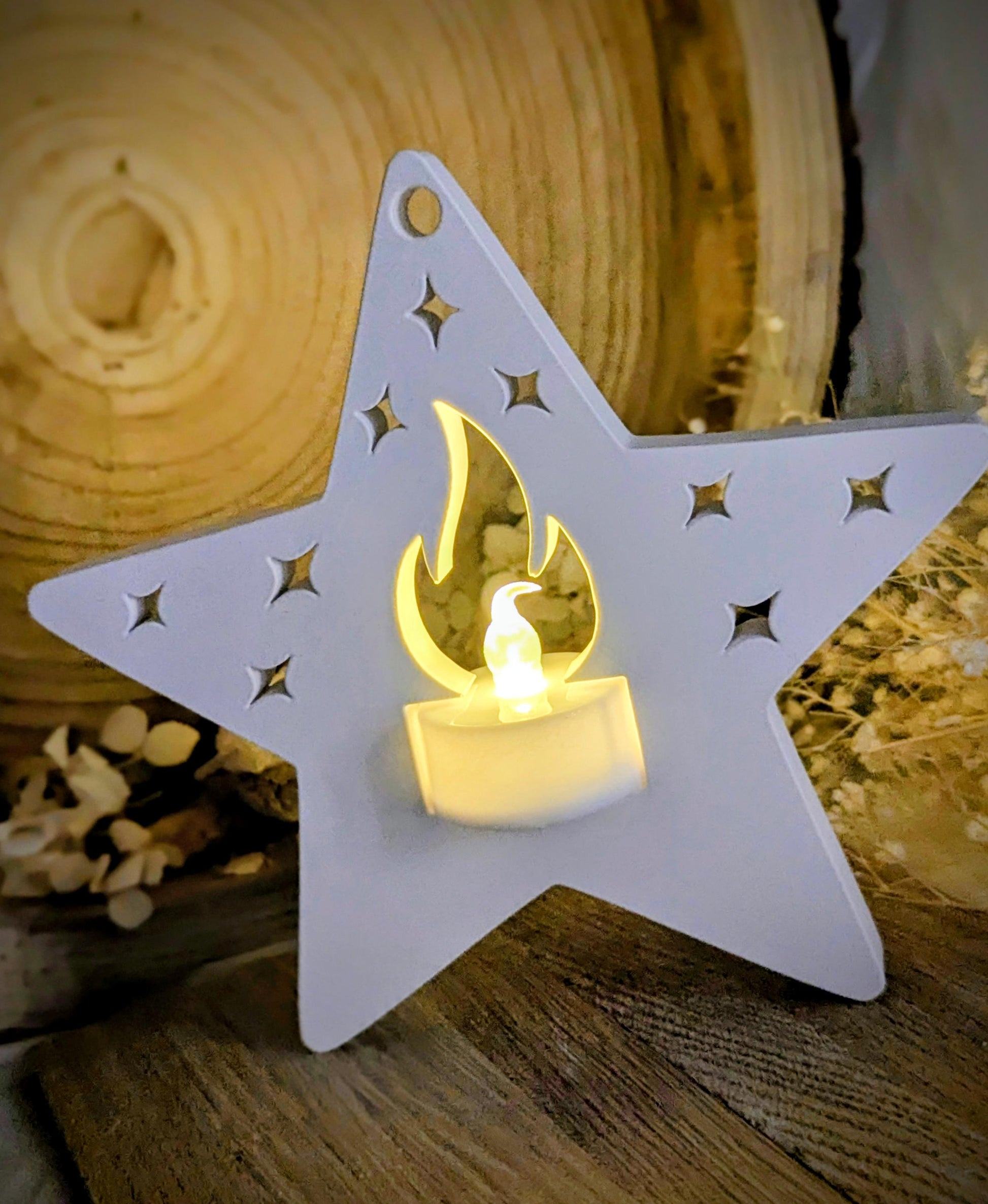 Leuchti der Stern / Raysin / Silikonform / Beleuchtung